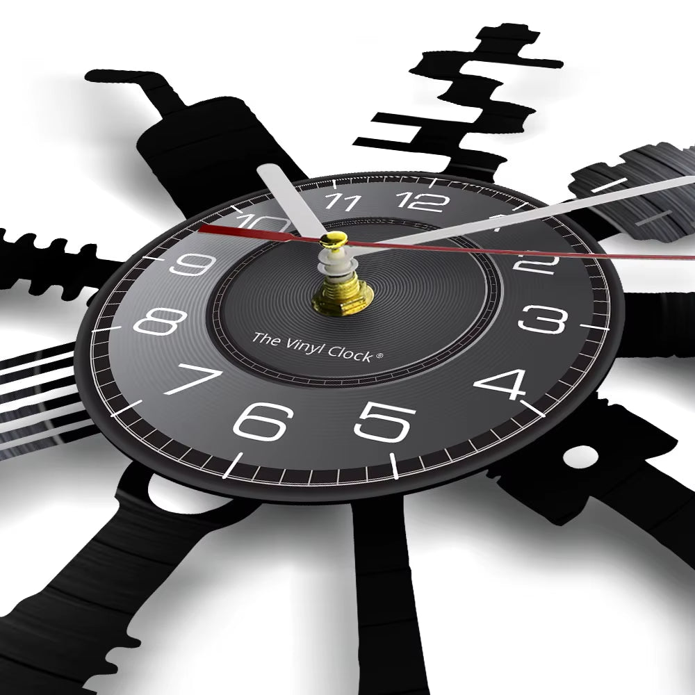 Auto Repair Shop Wall Sign Decorative Modern Wall Clock Car Mechanic Service Workshop Vinyl Record Clock Garage Repairman Gift