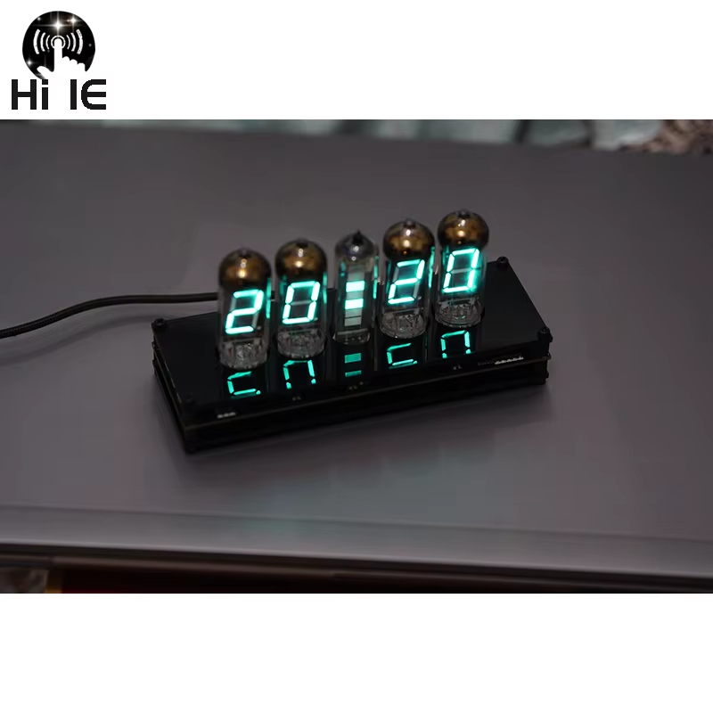 5-Bit VFD Clock Retro Fluorescent Tube Glow Clock Level Tube Motherboard Core Board Control Panel IV11 IV 11VFD Digital Clock