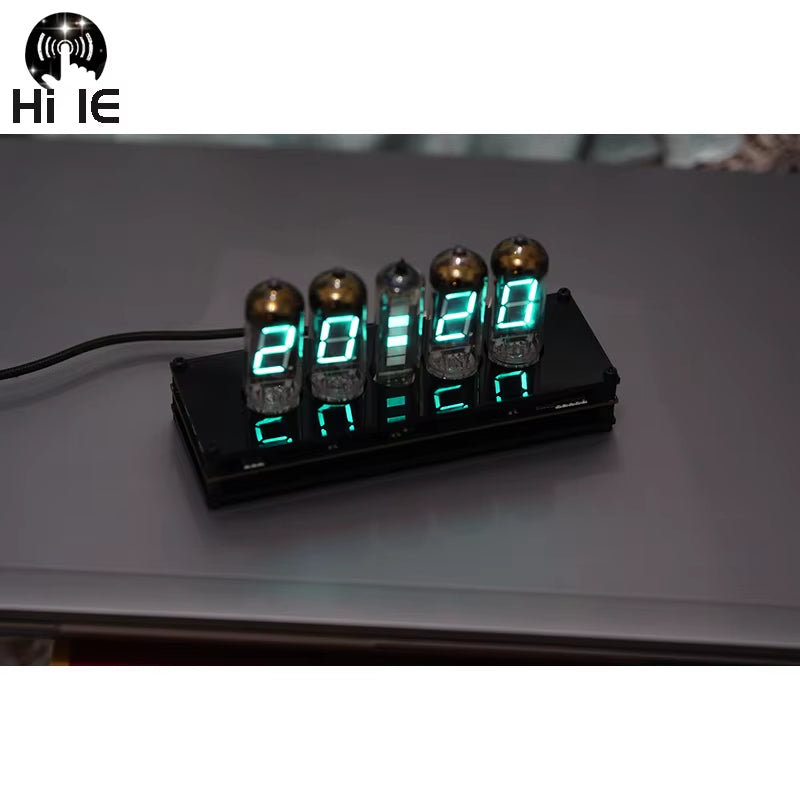 5-Bit VFD Clock Retro Fluorescent Tube Glow Clock Level Tube Motherboard Core Board Control Panel IV11 IV 11VFD Digital Clock