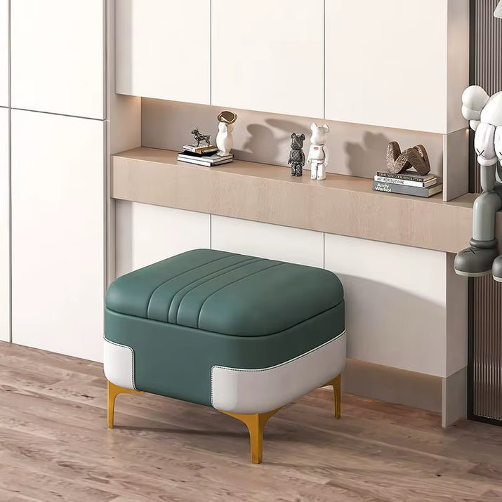 Nordic Storage Ottoman Bench Large Capacity Changing Shoes Stool Organizer Box Comfortable Footrest Ottoman Sofa Bench Doorstep