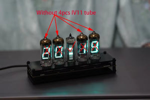 5-Bit VFD Clock Retro Fluorescent Tube Glow Clock Level Tube Motherboard Core Board Control Panel IV11 IV 11VFD Digital Clock