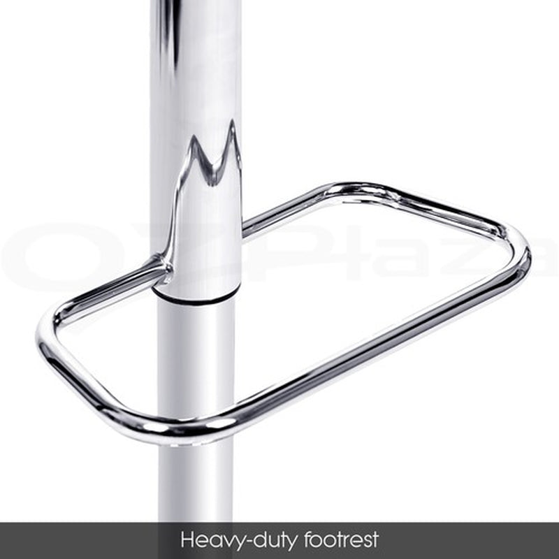 Artiss 2X Bar Stools Kitchen Dining Chairs Gas Lift Stool Leather Black