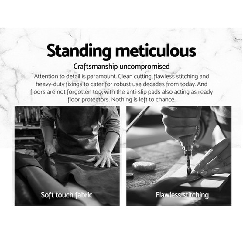 Artiss 4X Bar Stools Kitchen Dining Chairs Counter Stool Linen Padded Metal