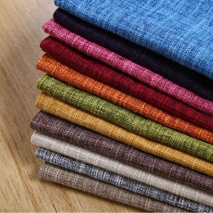 2Pcs Set Linen Pillow Covers 18X18Inch Burlap Beige Throw Pillows Cover for Couch Living Room Bench Patio Floor Linen Home Decor