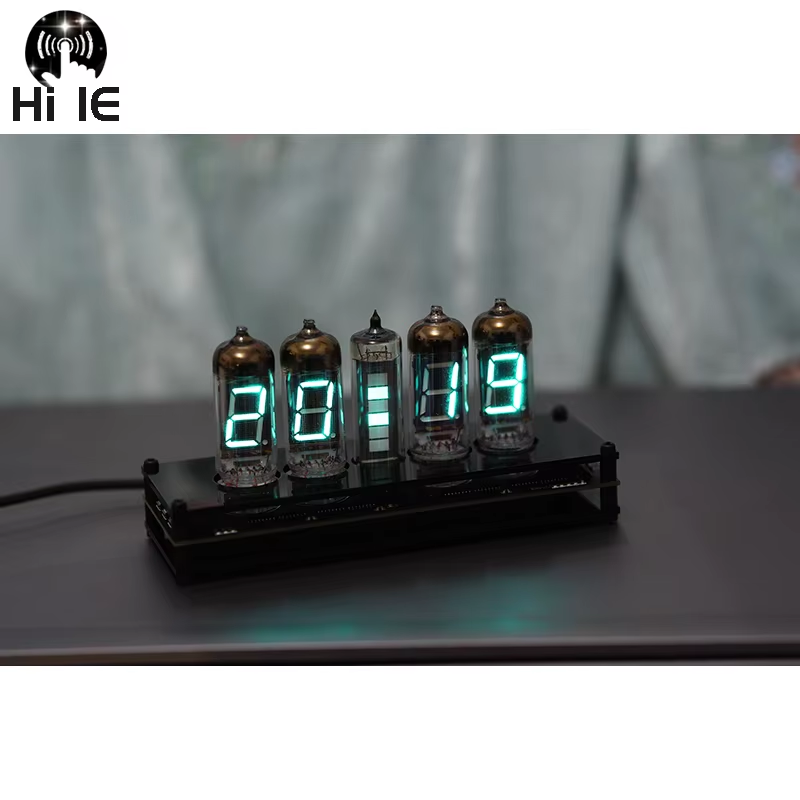5-Bit VFD Clock Retro Fluorescent Tube Glow Clock Level Tube Motherboard Core Board Control Panel IV11 IV 11VFD Digital Clock