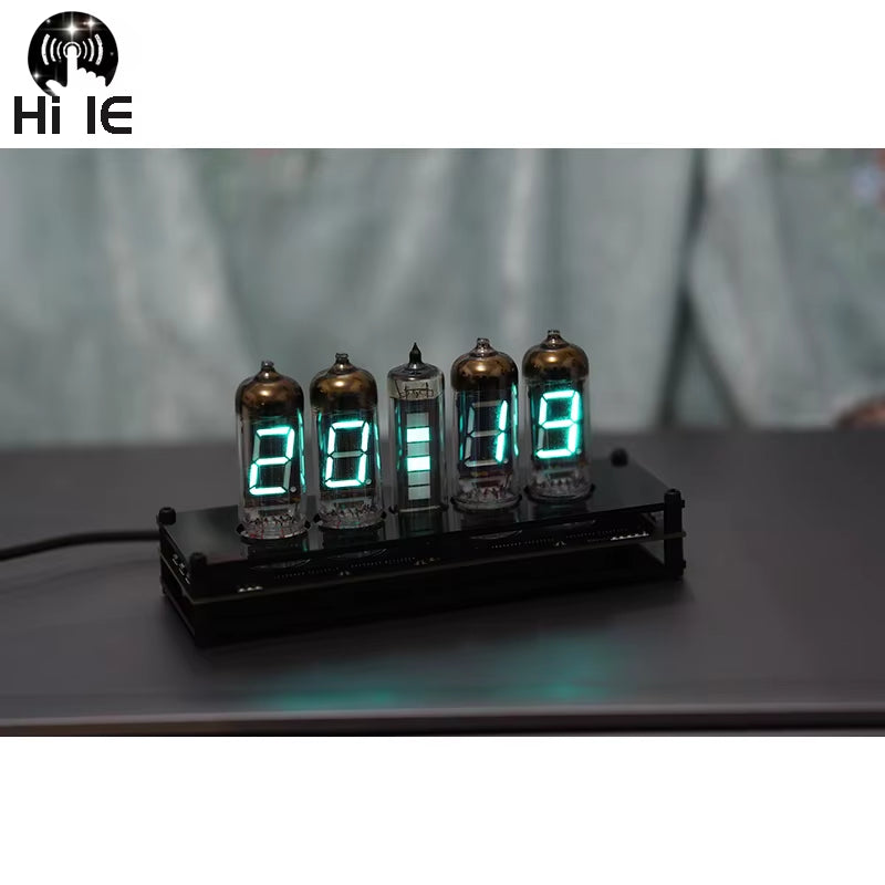 5-Bit VFD Clock Retro Fluorescent Tube Glow Clock Level Tube Motherboard Core Board Control Panel IV11 IV 11VFD Digital Clock
