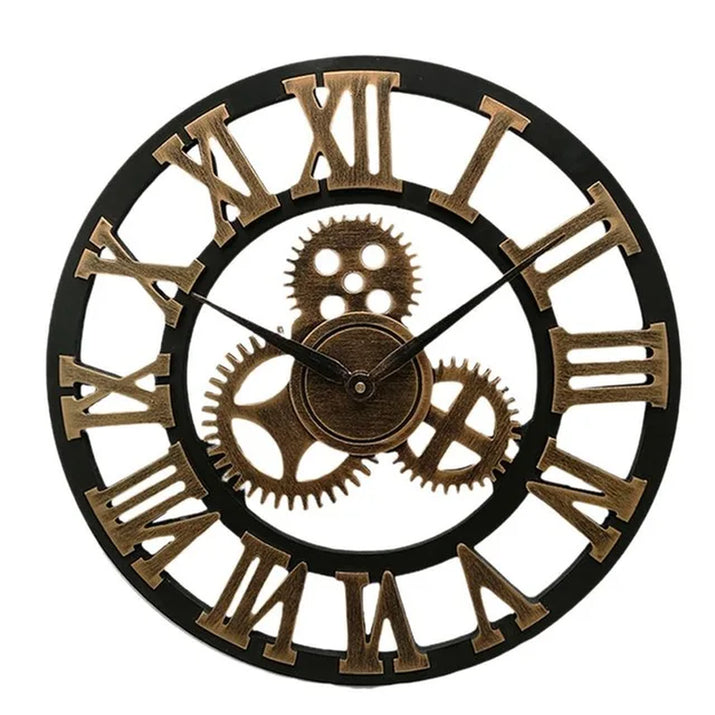Creative Retro Wall Clock Fashion Wall Clock Decorative Gear Wall Clock Living Room Wall Clock