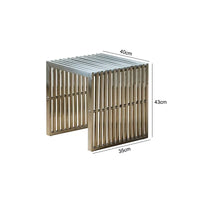 Nordic Stainless Steel Bench Creative Personality Stool Simple Home Leisure Stool Hallway Porch Shoe Changing Stools Ottomans