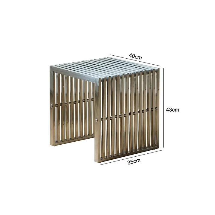 Nordic Stainless Steel Bench Creative Personality Stool Simple Home Leisure Stool Hallway Porch Shoe Changing Stools Ottomans