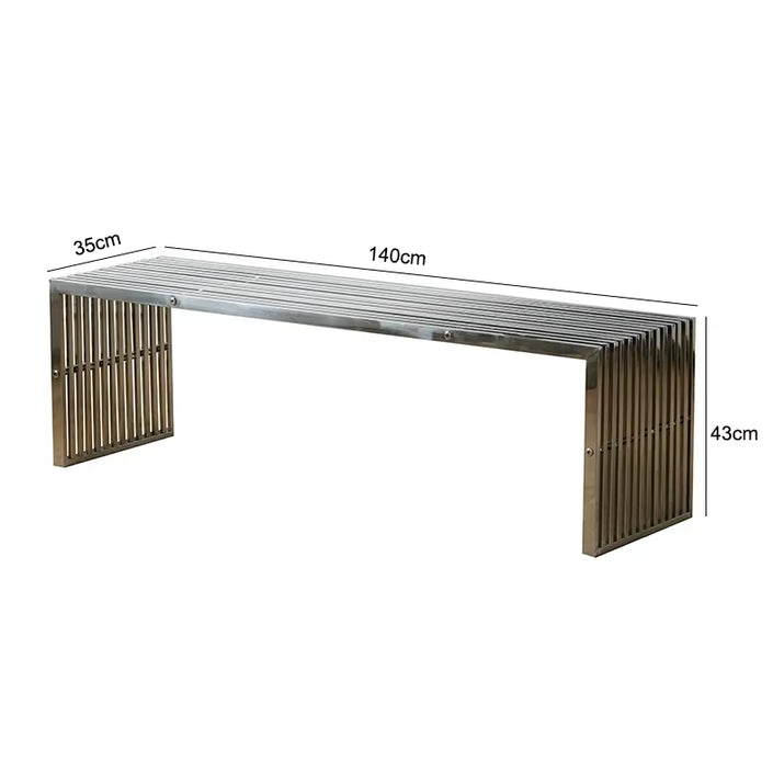 Nordic Stainless Steel Bench Creative Personality Stool Simple Home Leisure Stool Hallway Porch Shoe Changing Stools Ottomans