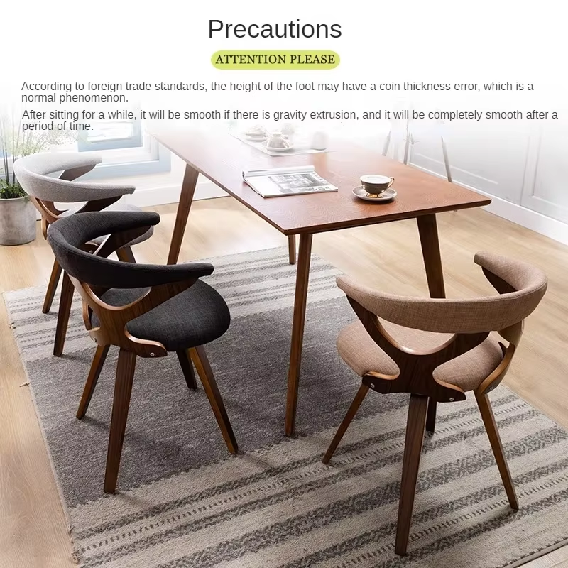 Solid Wood Dining Chair Office Chair Rotatable Nordic Modern Home Living Room Chair Furniture Home JY1821 Sillas Para Comedor