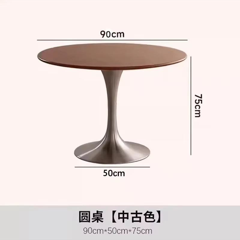 Art Design Simple Dining Chair, Retro Style, Stainless Steel Internet Celebrity Makeup Chair, Living Room Shop Decoration Chair